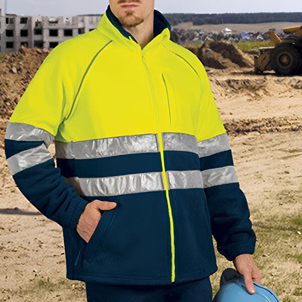 Hi-Vis Fleece jacket ANETO z nadrukiem - obrazek 7