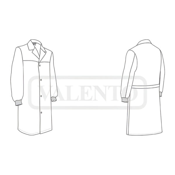 Lab Coat CYCLONE z nadrukiem - obrazek 3