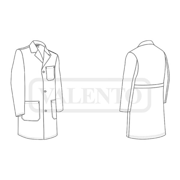 Lab Coat FALCON z nadrukiem - obrazek 3