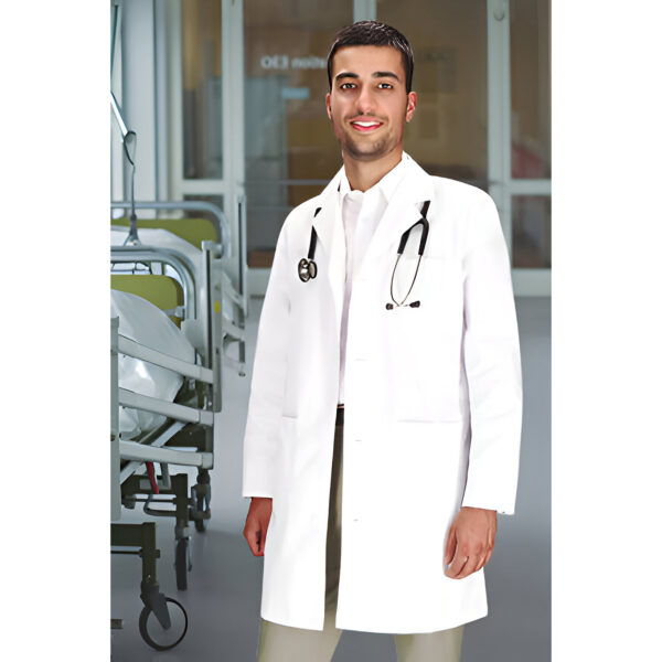 Long Sleeve Lab Coat DOCTOR z nadrukiem