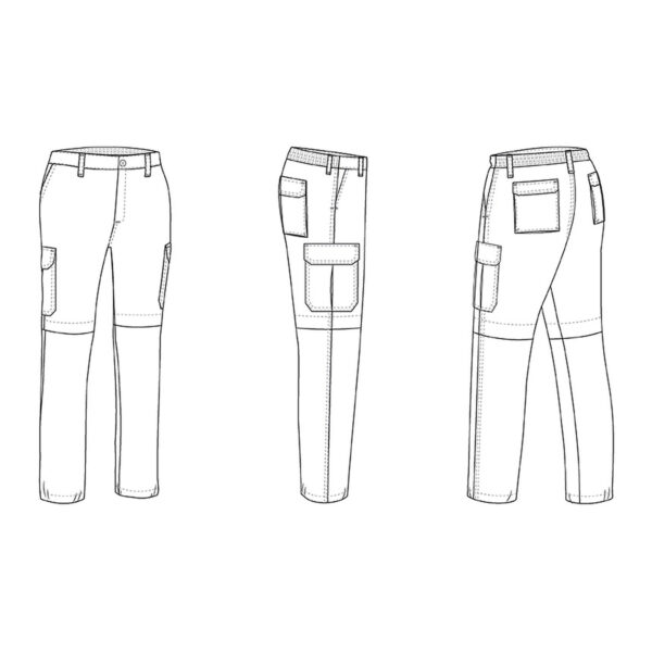 Detachable trousers BIRDMAN z nadrukiem - obrazek 3